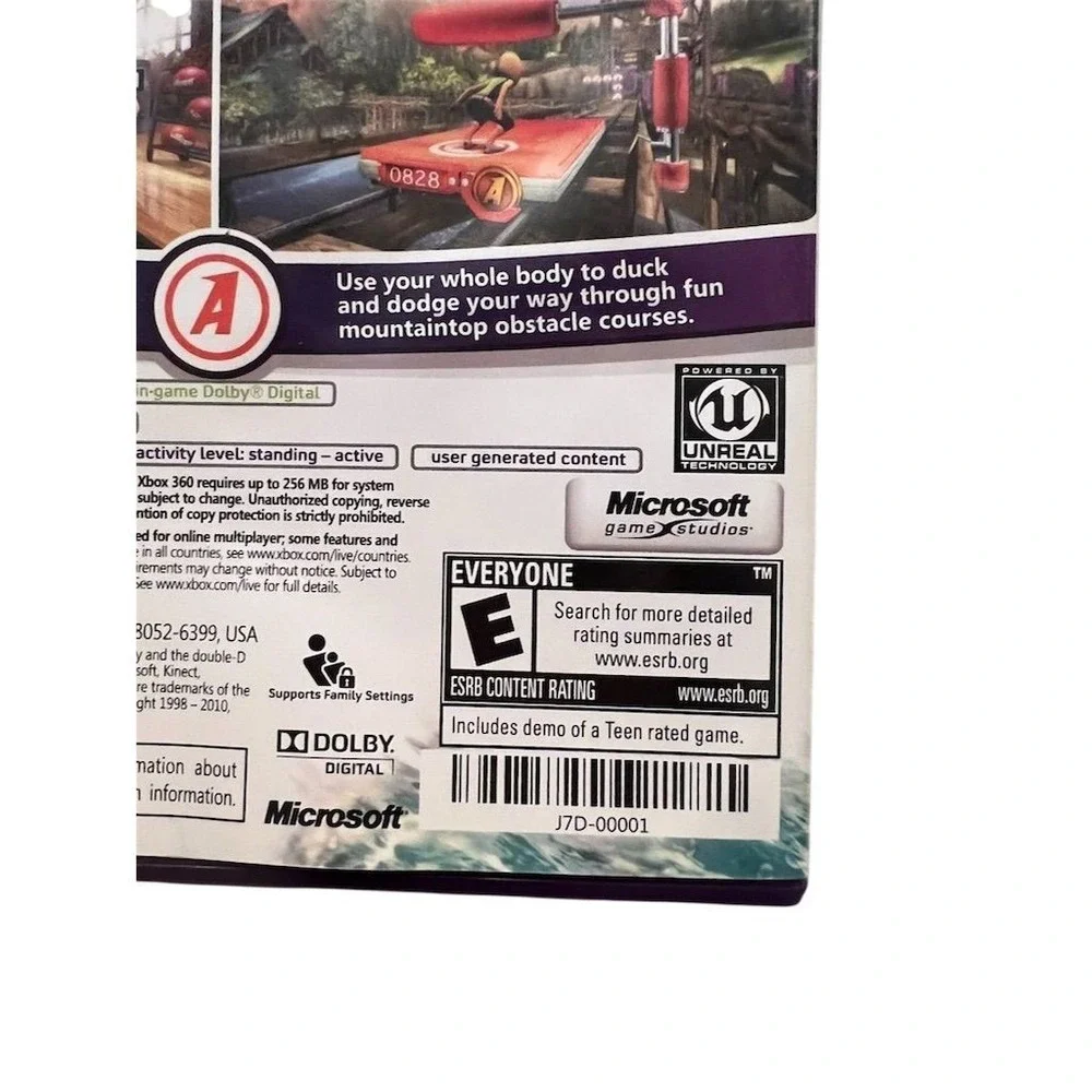 Kinect Adventures!‎ Xbox 360 Game Interactive Multiplayer Adventure